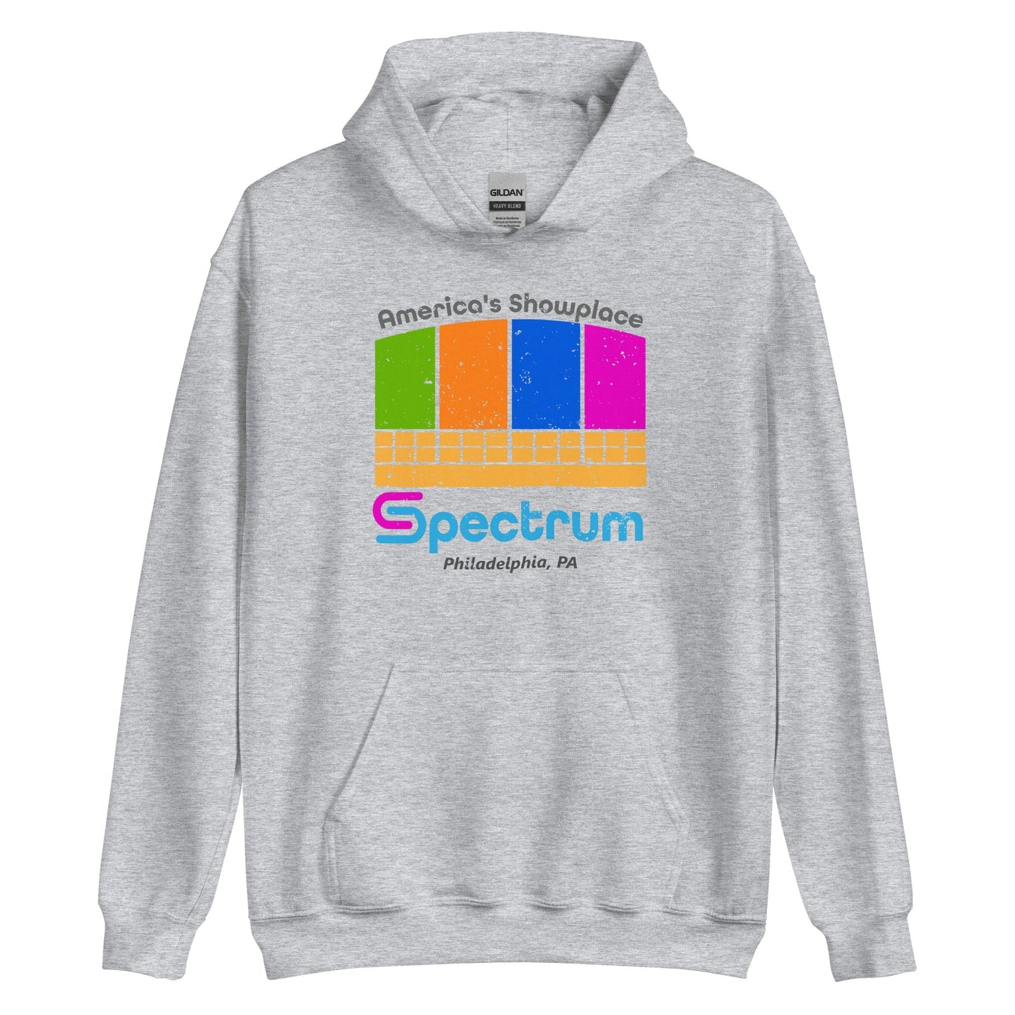 Spectrum Arena Hoodie - Philadelphia, PA | Retro 70s Sports & Music Venue Sweatshirt