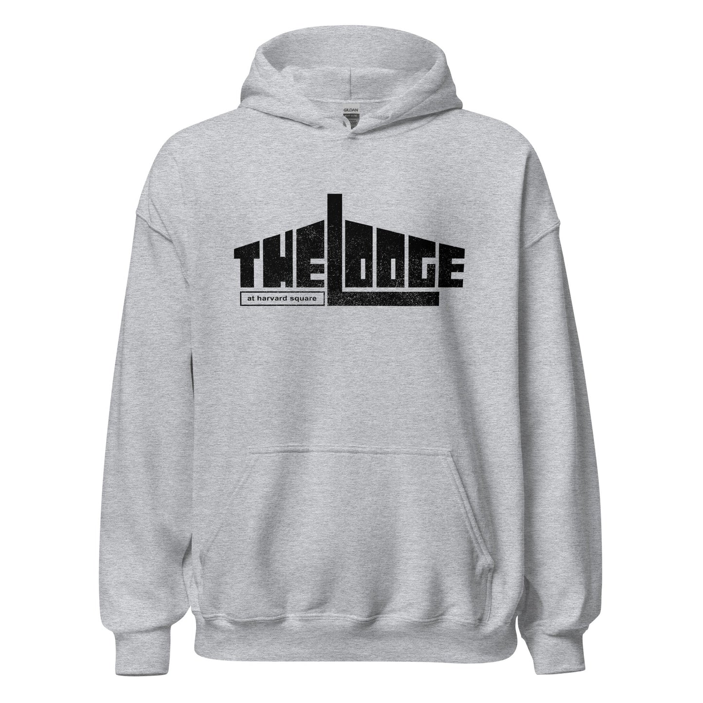 The Lodge at Harvard Square Retro Hoodie - Vintage Clothing Store Graphic Sweatshirt