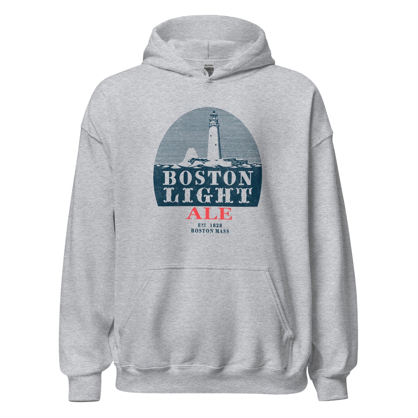 Boston Light Ale Hoodie - Old School Boston Brewery Sweatshirt