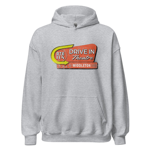 Middleton Rt 144 Drive-In Hoodie - Middleton, MA | Retro Drive-In Theatre