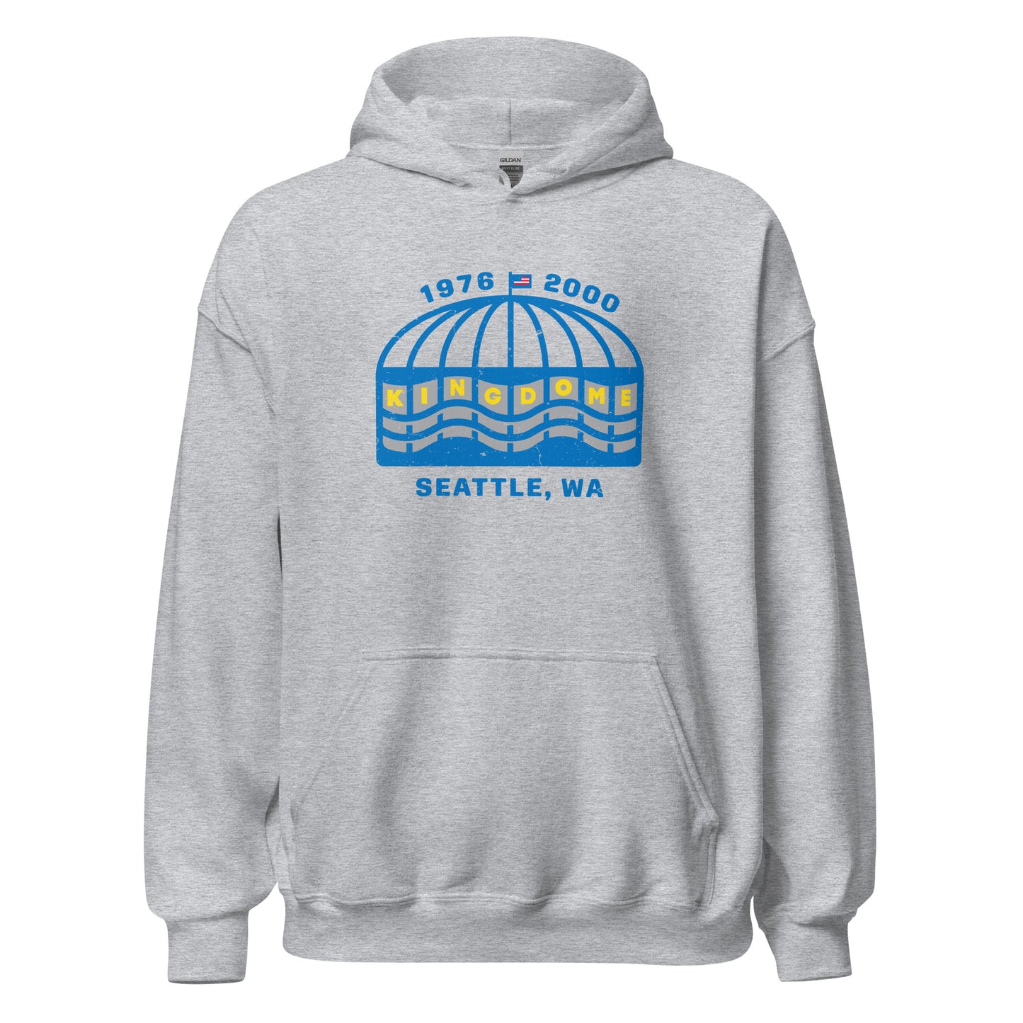 Kingdome Hoodie - Seattle, WA | Retro 1970s Baseball Stadium Sweatshirt