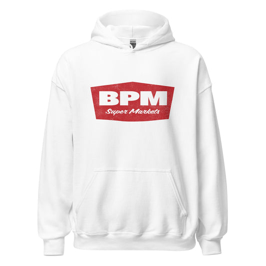 BPM Hoodie - Brockton Public Market Retro 1970s Throwback Sweatshirt