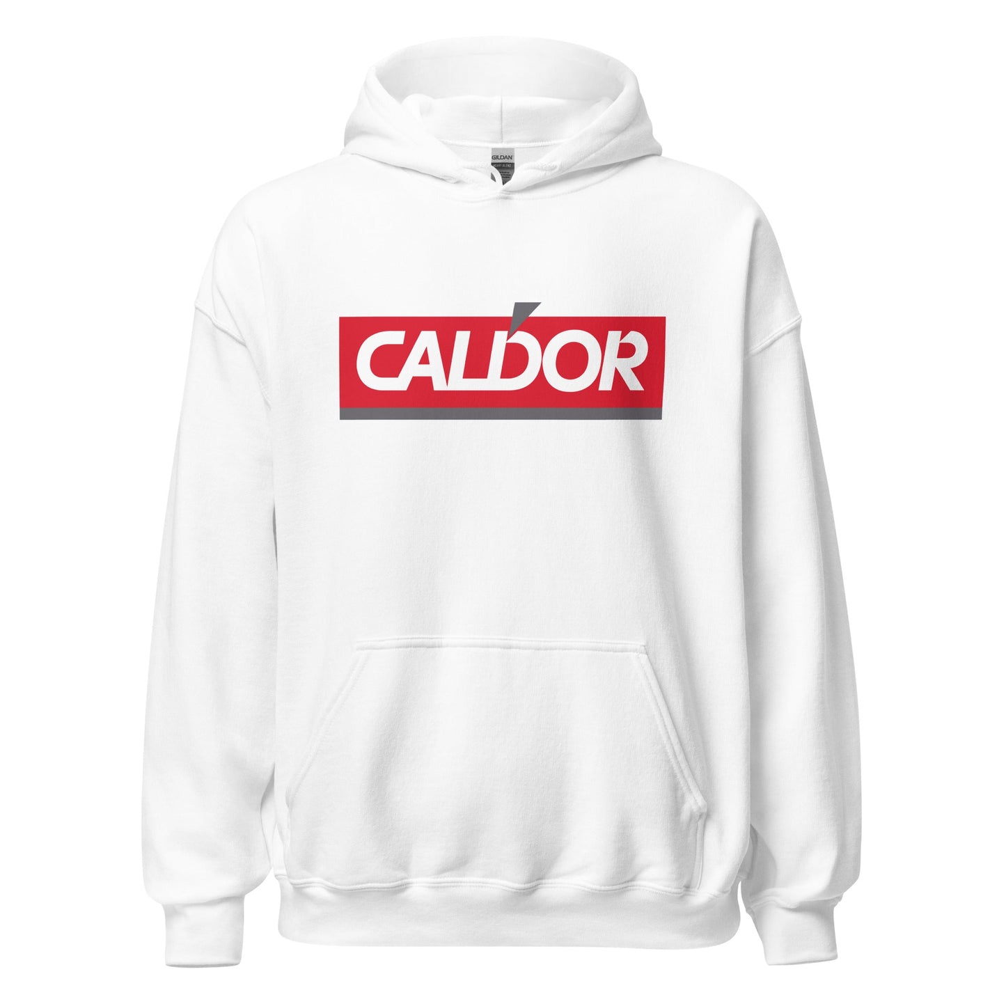 Caldor Retro Hoodie - Vintage 1990s Graphic Sweatshirt