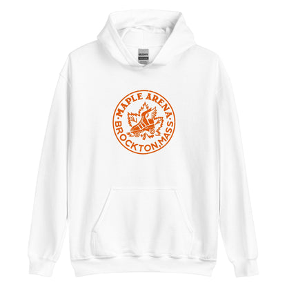 Maple Arena Hoodie - Brockton, MA | Retro Roller Skating Rink Vintage Graphic Sweatshirt