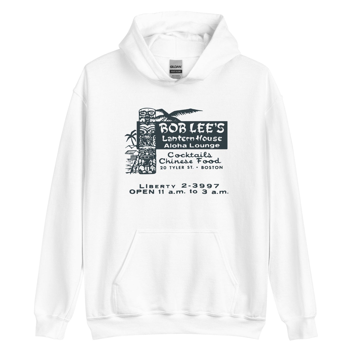 Bob Lee's Islander Hoodie - Boston, MA | Retro Tiki Bar Lounge Sweatshirt