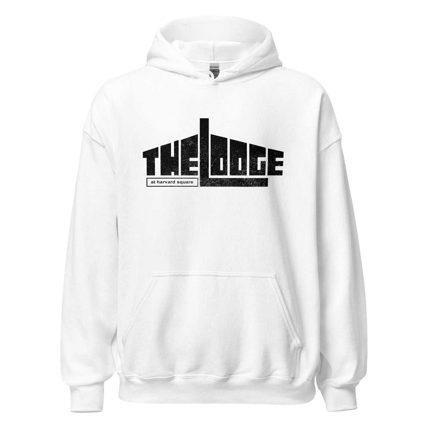 The Lodge at Harvard Square Retro Hoodie - Vintage Clothing Store Graphic Sweatshirt