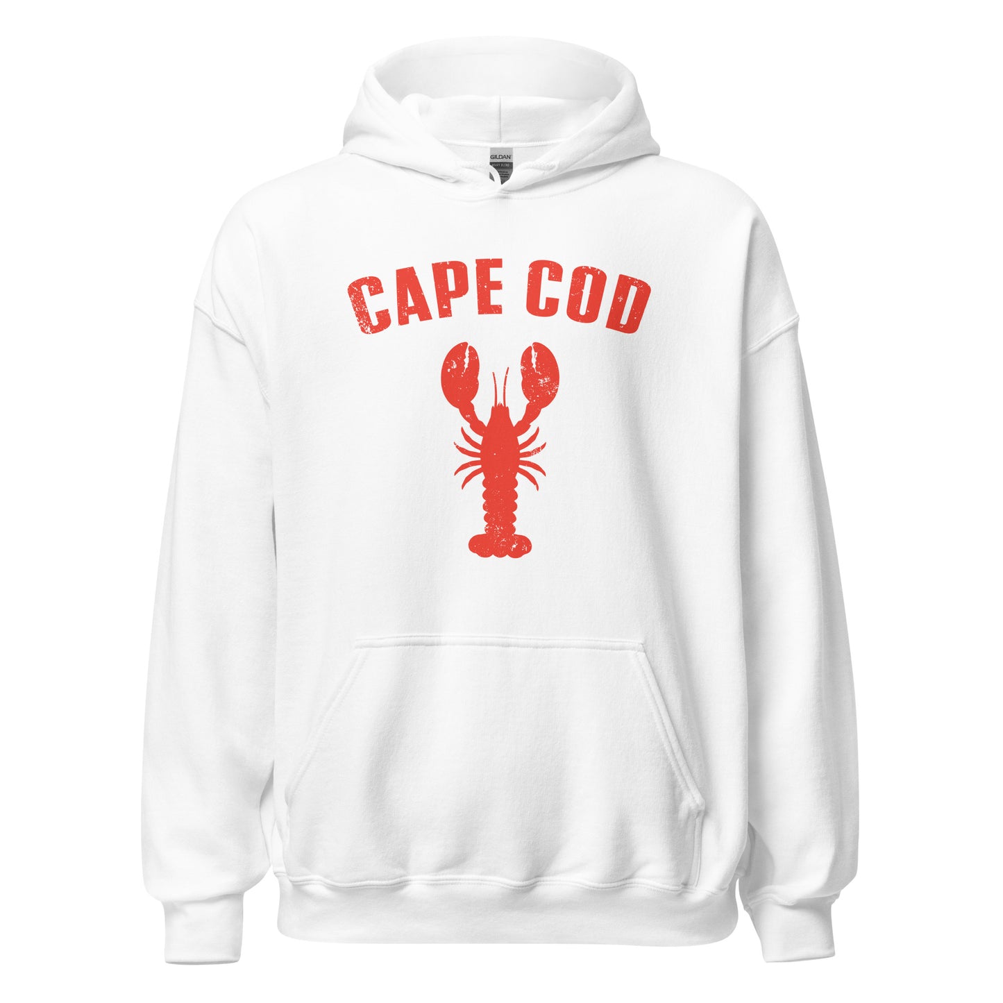 Cape Cod, MA Lobster Hoodie - Classic Summer Beach Vibe Sweatshirt