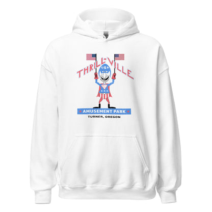 Thrillville USA Hoodie - Turner, Oregon | Retro 1980s Amusement Park Sweatshirt