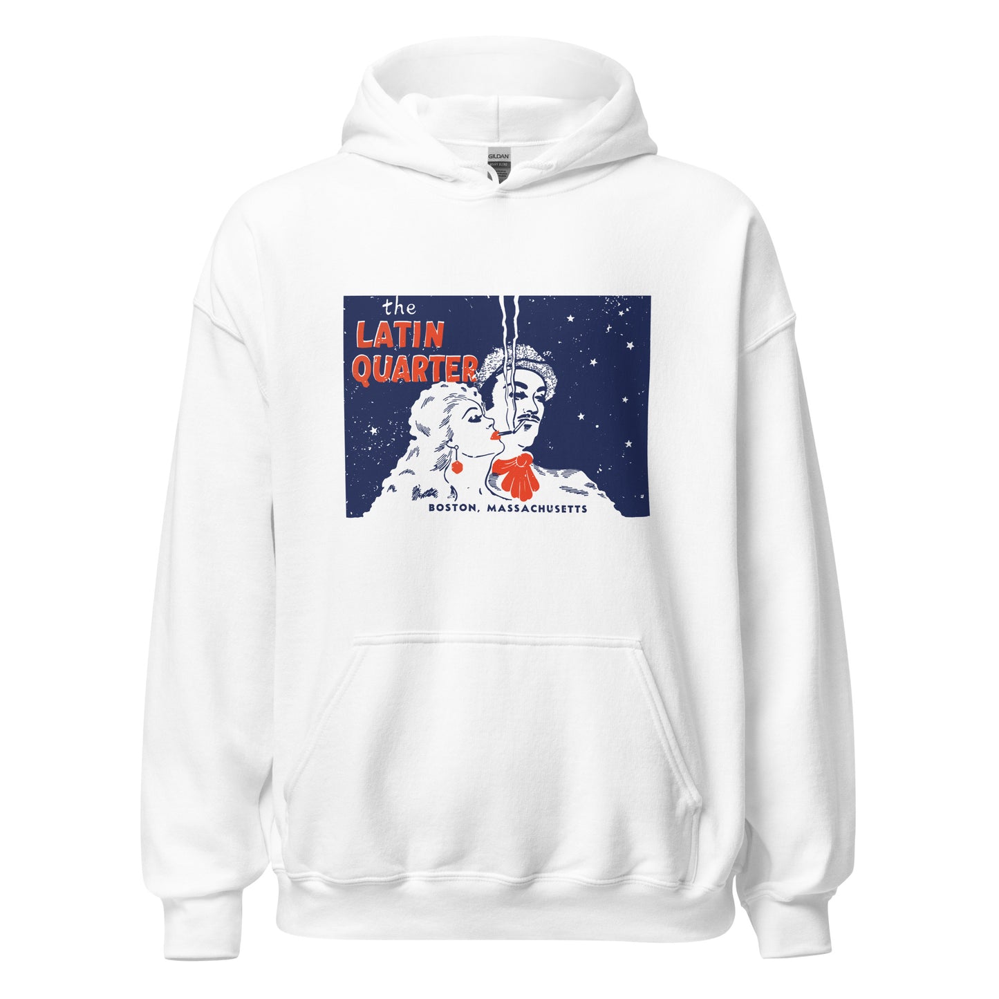 The Latin Quarter Hoodie - Boston, MA | Retro 40s Boston Nightclub Sweatshirt