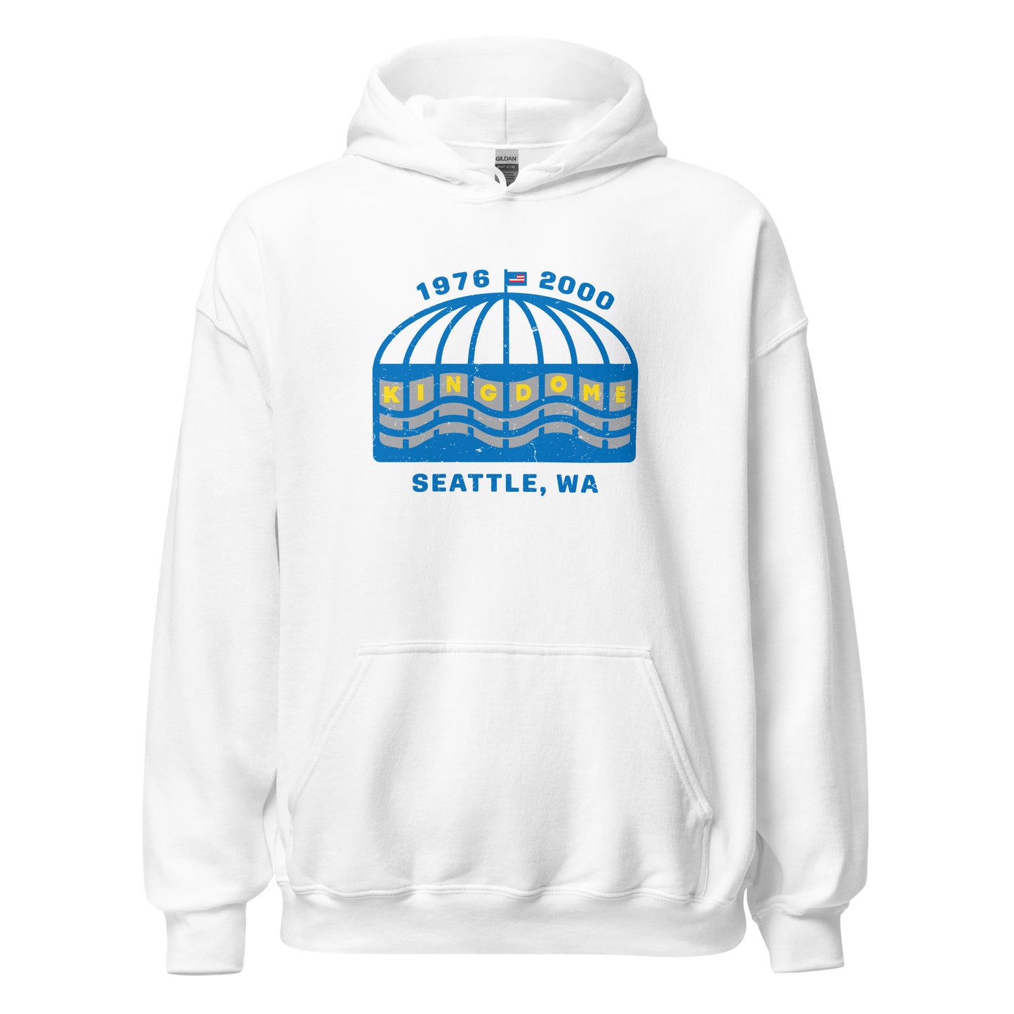 Kingdome Hoodie - Seattle, WA | Retro 1970s Baseball Stadium Sweatshirt