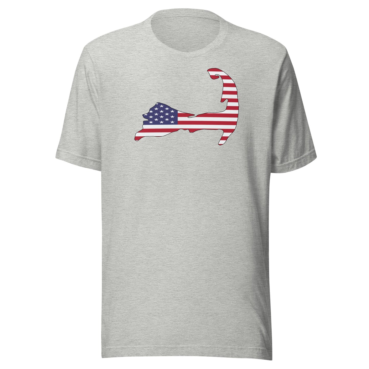 Cape Cod American Flag Patriotic T-Shirt - 4th Of July | Massachusetts