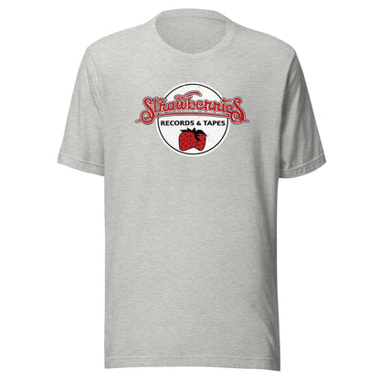 Strawberries Records and Tapes Retro T-Shirt | Mens & Womens Graphic Tee