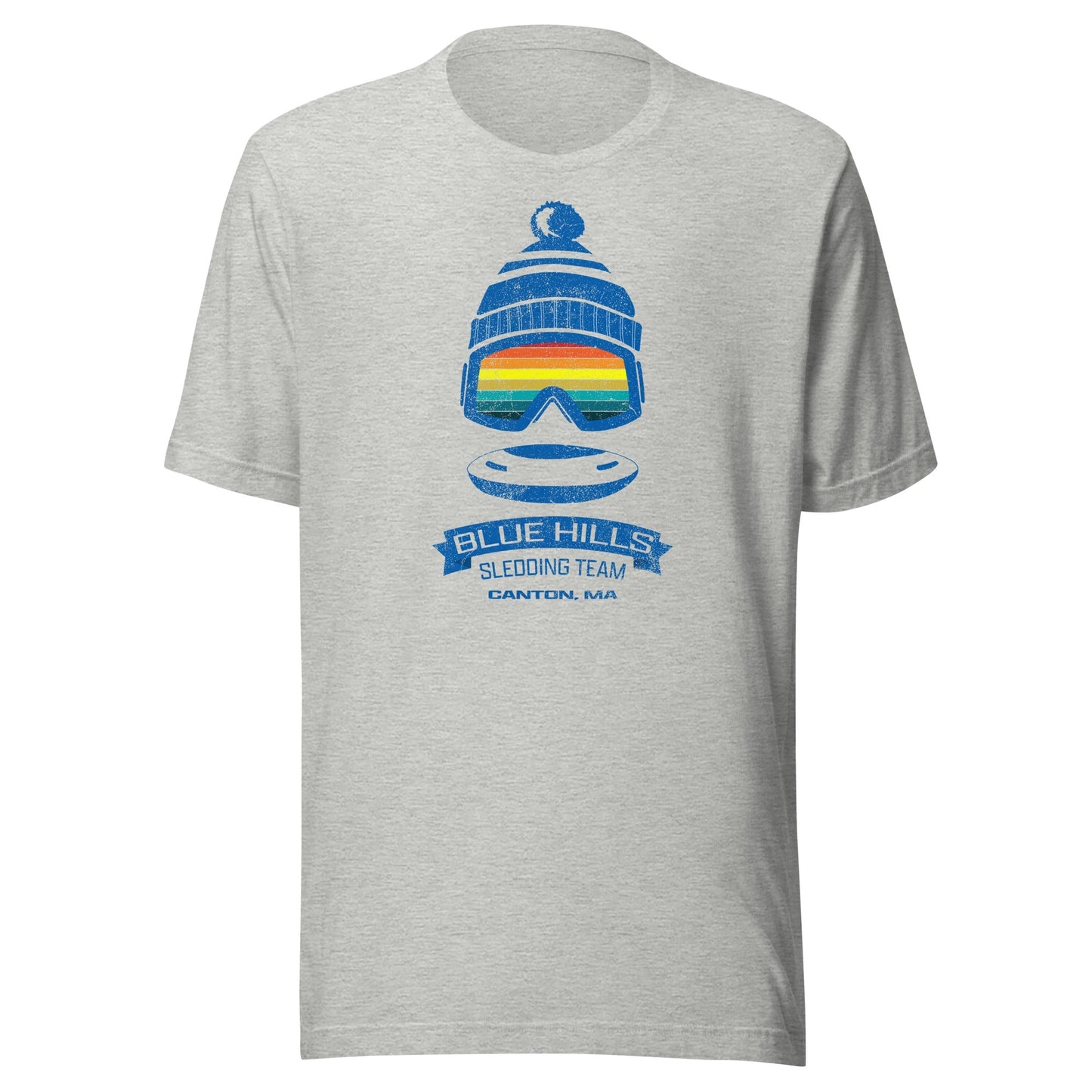 Blue Hills Sledding Team T Shirt - Canton, MA | Mens & Womens Winter Tee