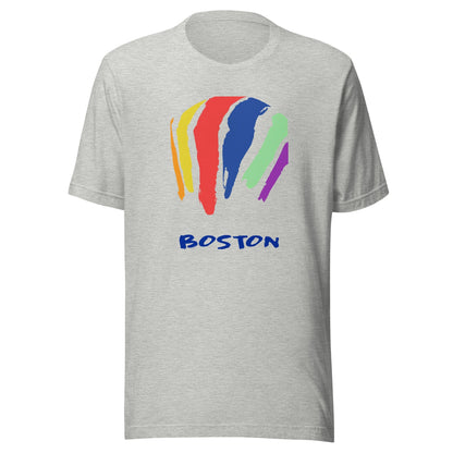 Boston Rainbow Swash T Shirt - Dorchester, MA | Gas Tanks