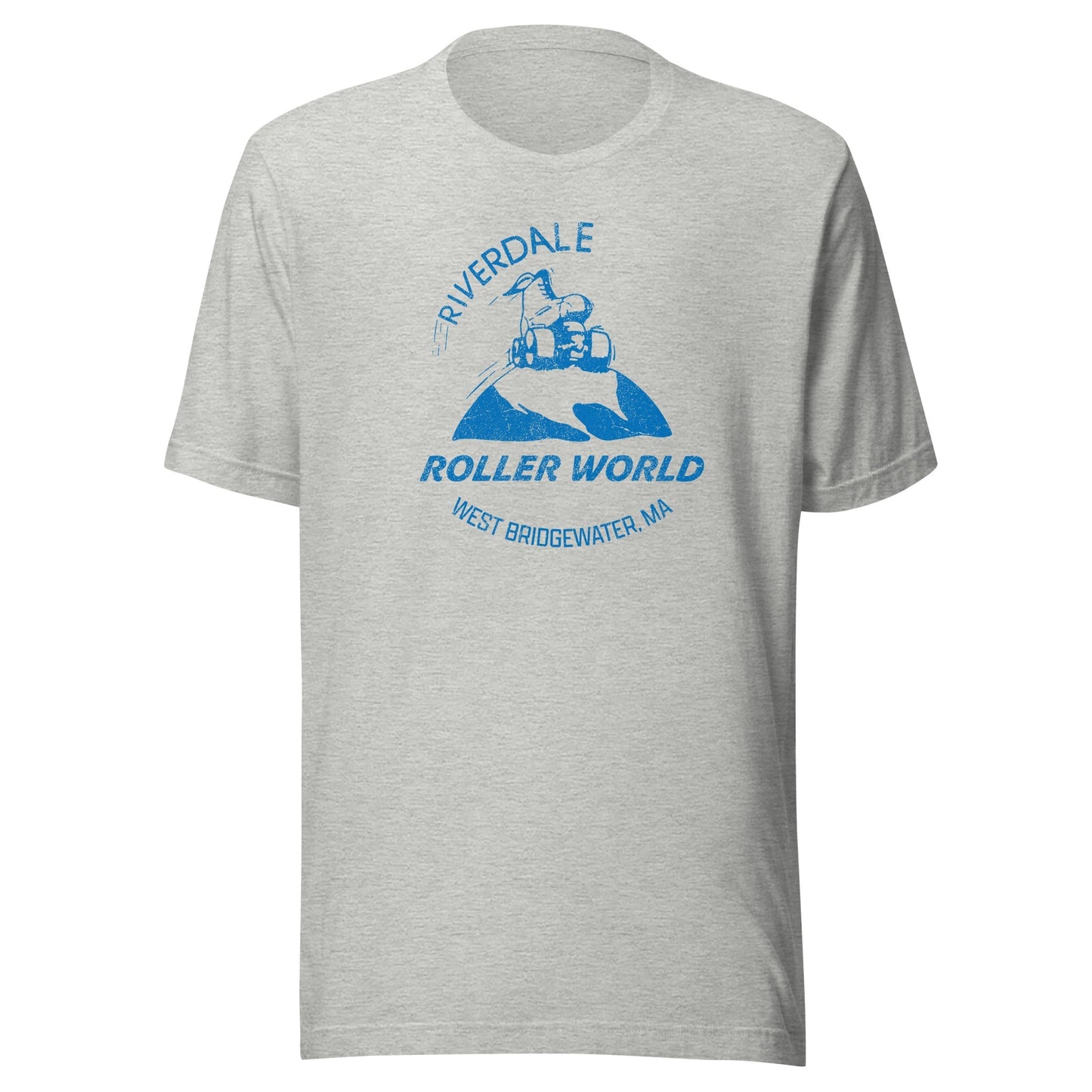 Riverdale Roller World Retro 1980s Roller Skating T-Shirt - West Bridgewater, MA