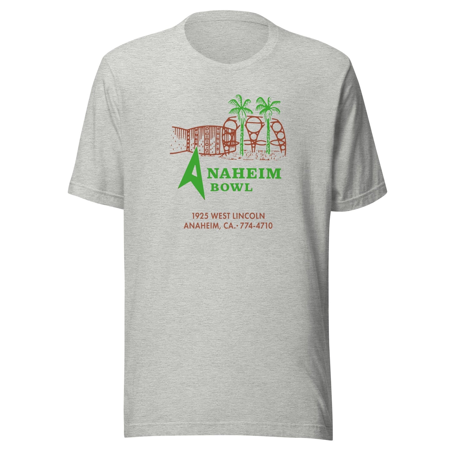 Aneheim Bowl T-Shirt - Classic 1950s Hollywood California Tropical Retro Tee