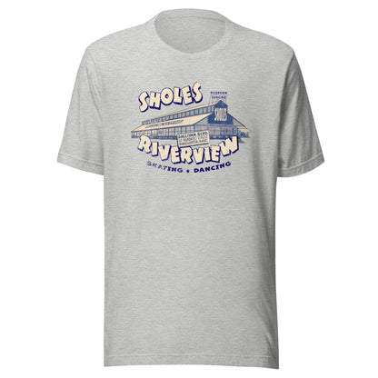 Sholes Riverview T-Shirt - Dorchester, MA | Retro Roller Rink & Dancing Tee