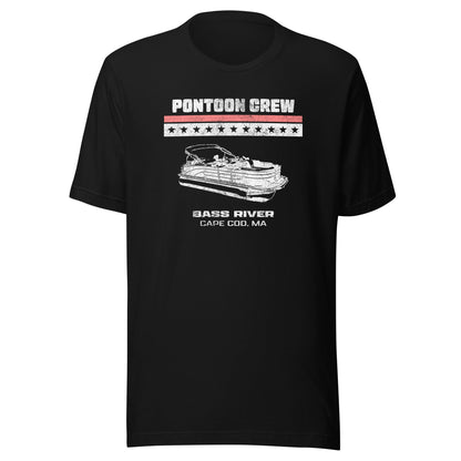 Bass River Pontoon T Shirt - Cape Cod, MA | Mens & Womens Patriotic Tee