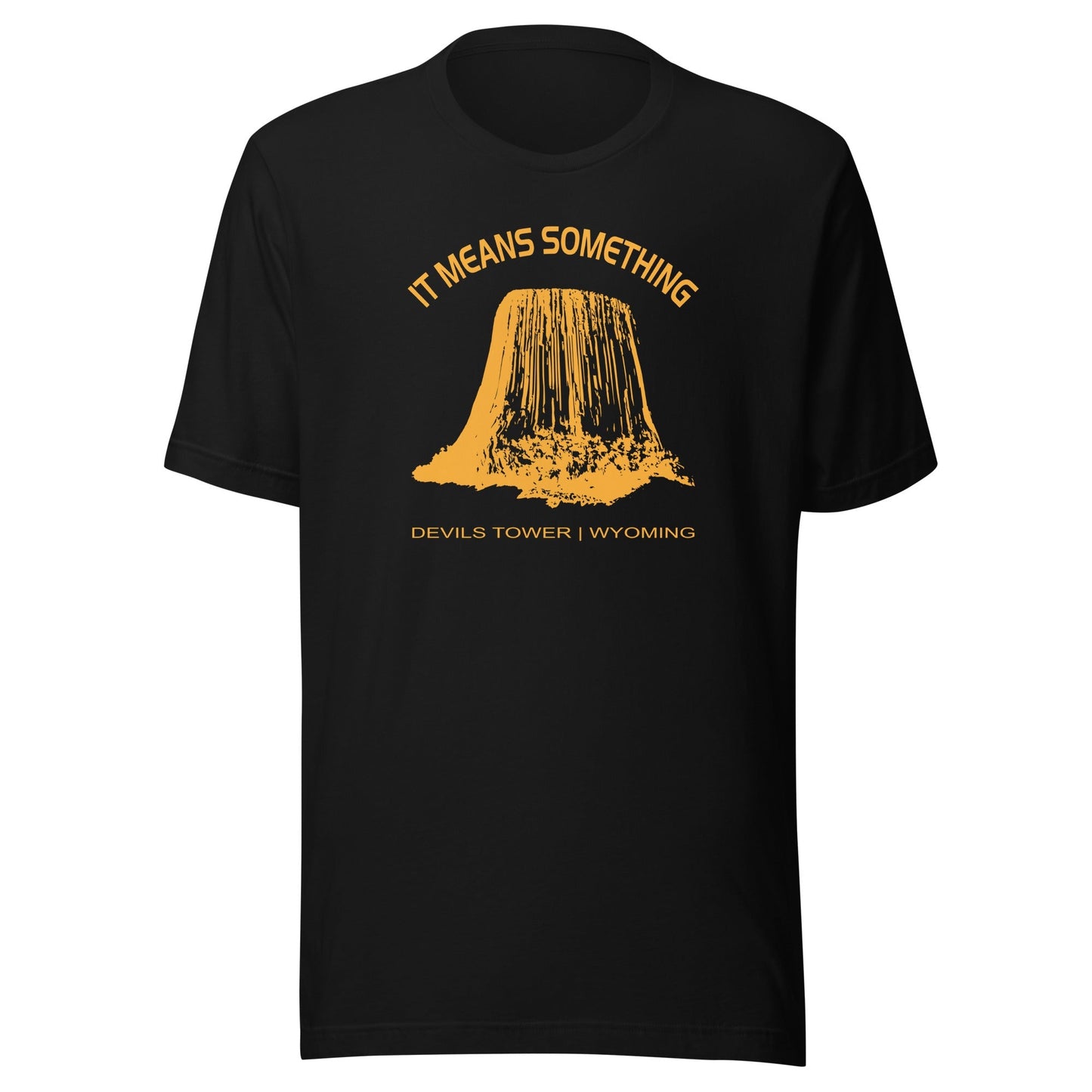 Close Encounters Devil's Tower T Shirt - "It Means Something" Retro 1970s movie Tee