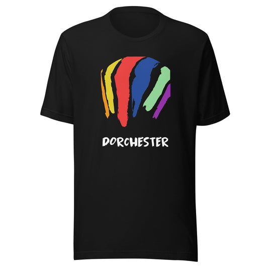 Dorchester Rainbow Swash T Shirt - Boston, MA | Gas Tanks