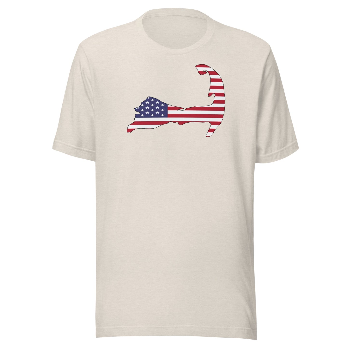 Cape Cod American Flag Patriotic T-Shirt - 4th Of July | Massachusetts