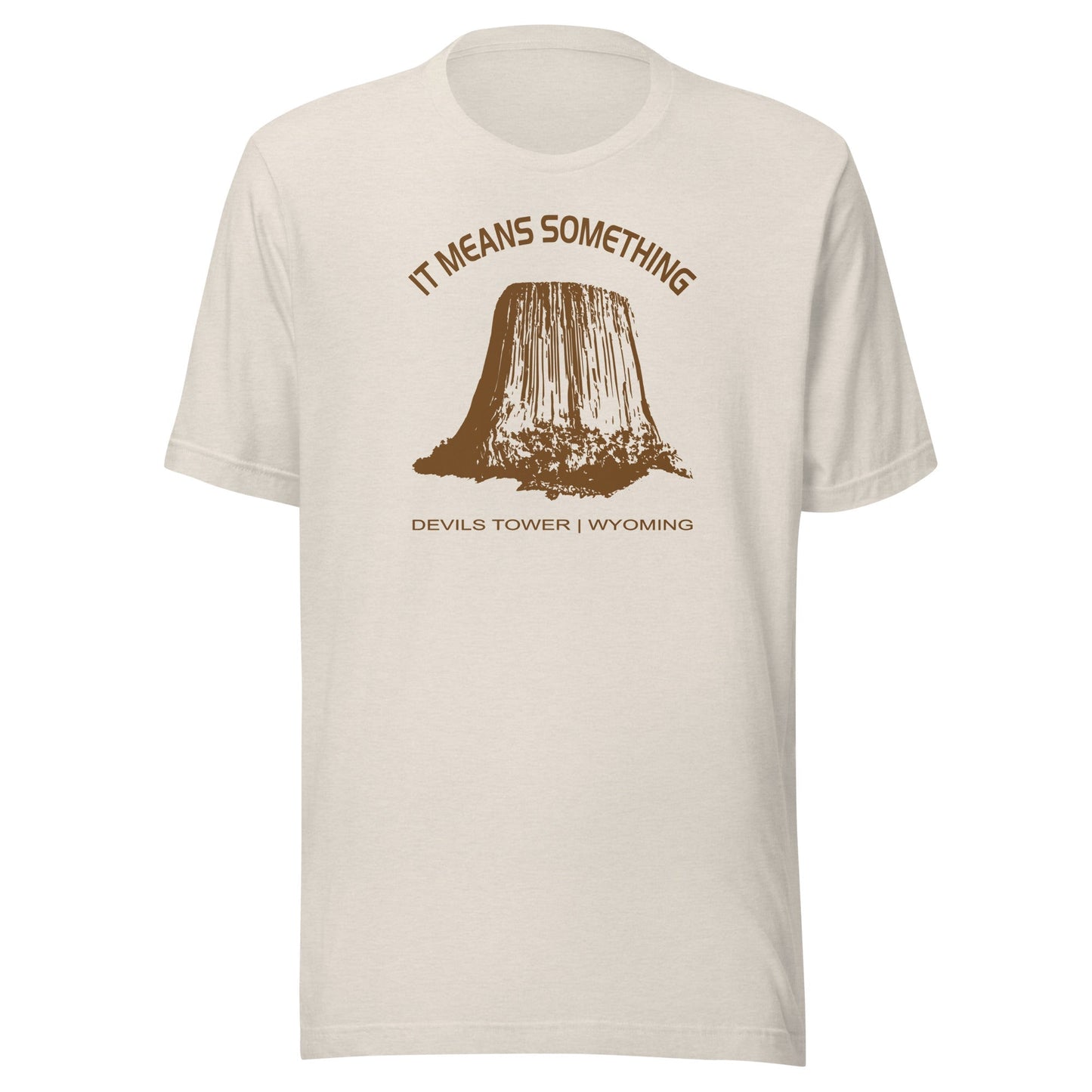 Close Encounters Devil's Tower T Shirt - "It Means Something" Retro 1970s movie Tee