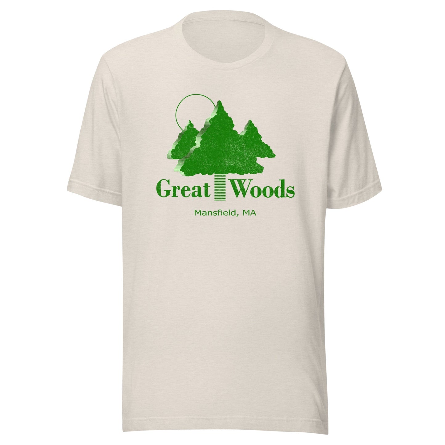 Great Woods T-Shirt - Mansfield, MA | Retro Concert Venue Tee