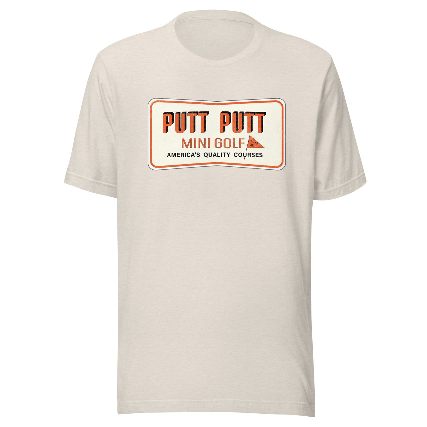 Putt Putt Mini Golf Retro 1980s T-Shirt | Vintage Mens & Womens Old School Tee