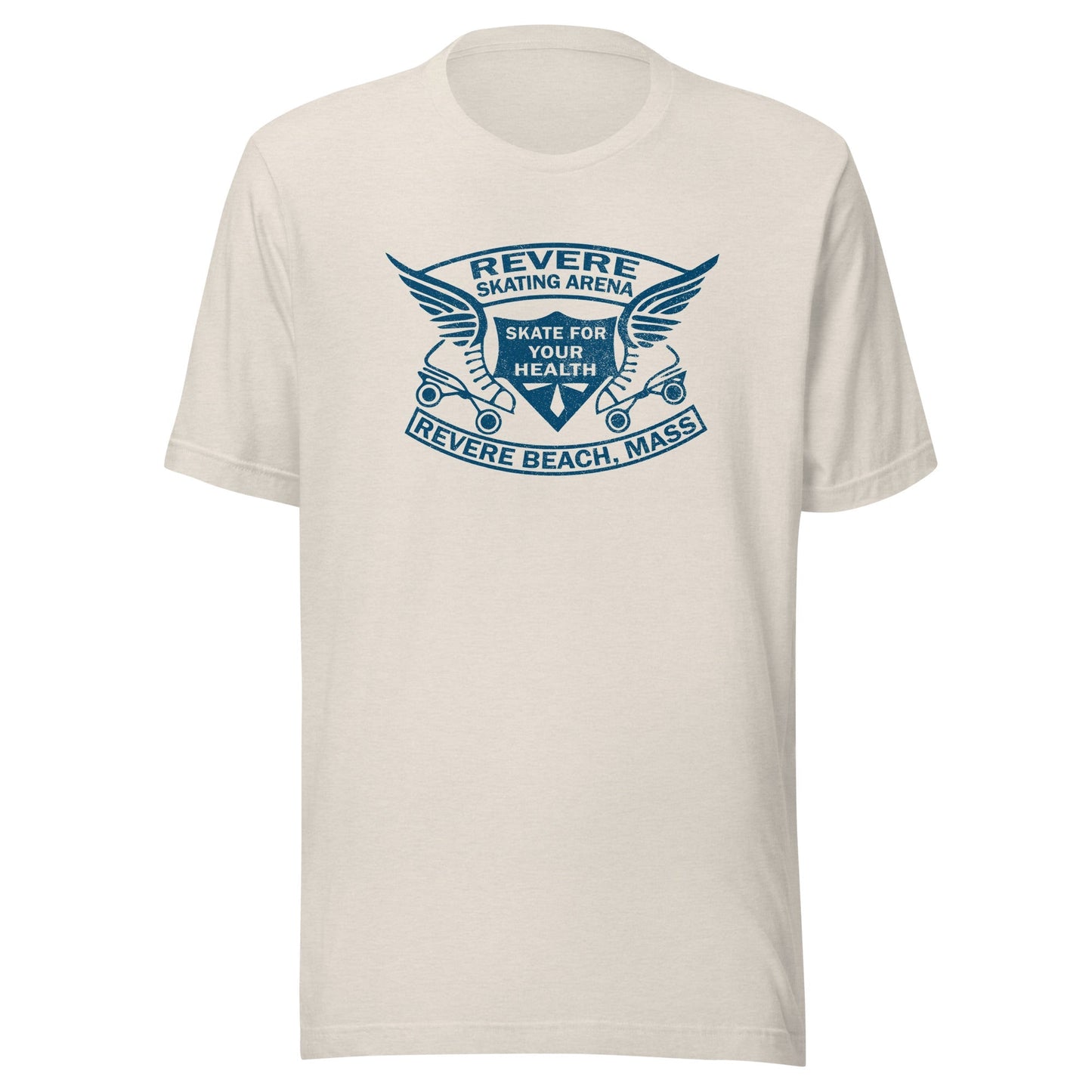 Revere Beach Retro Roller Skating T-Shirt | Vintage Mens & Womens Graphic Tee