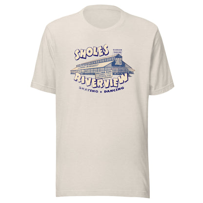 Sholes Riverview T-Shirt - Dorchester, MA | Retro Roller Rink & Dancing Tee