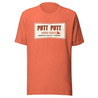 Putt Putt Mini Golf Retro 1980s T-Shirt | Vintage Mens & Womens Old School Tee