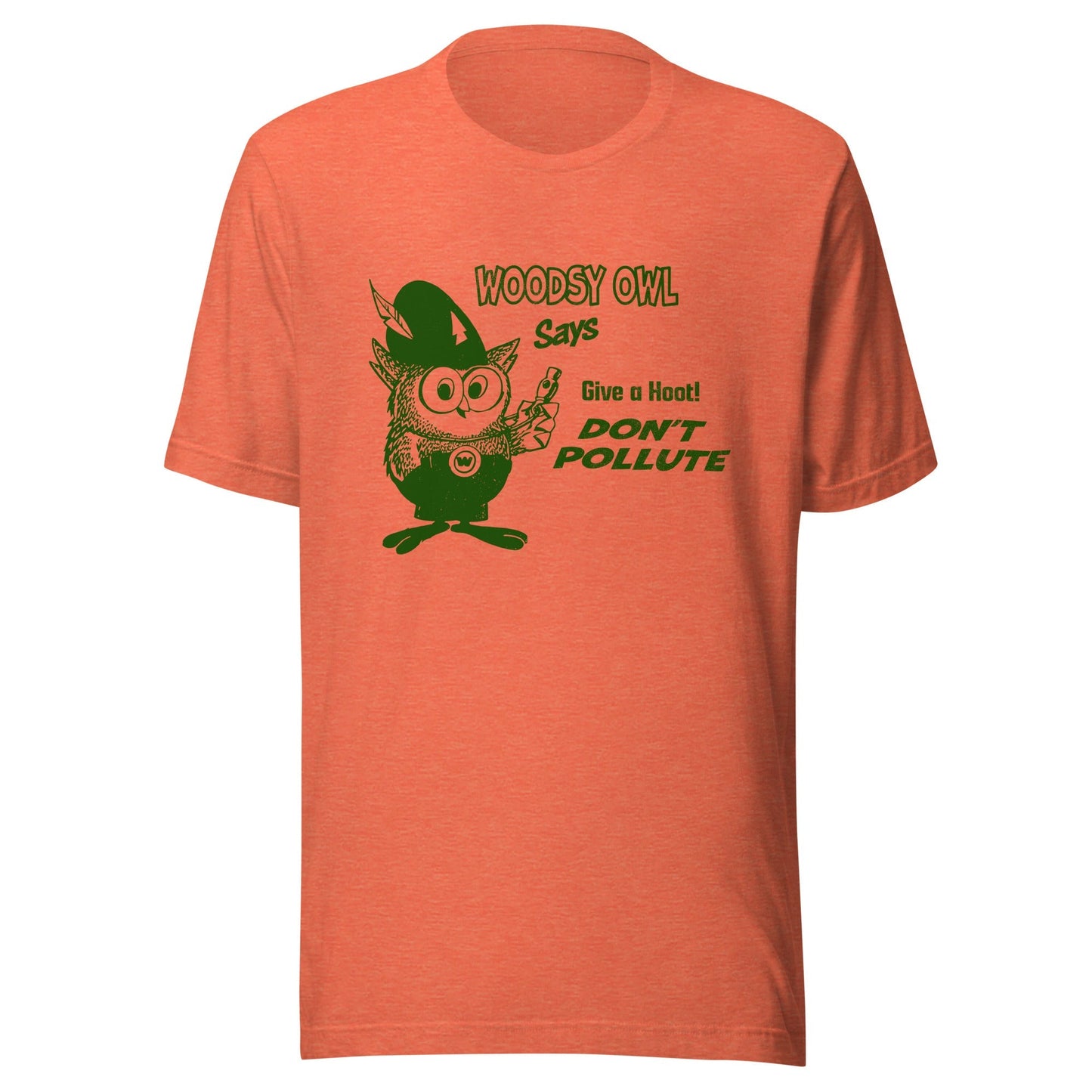 Give a Hoot! Don't Pollute T-Shirt - Woodsy Owl Retro 80s Throwback Tee