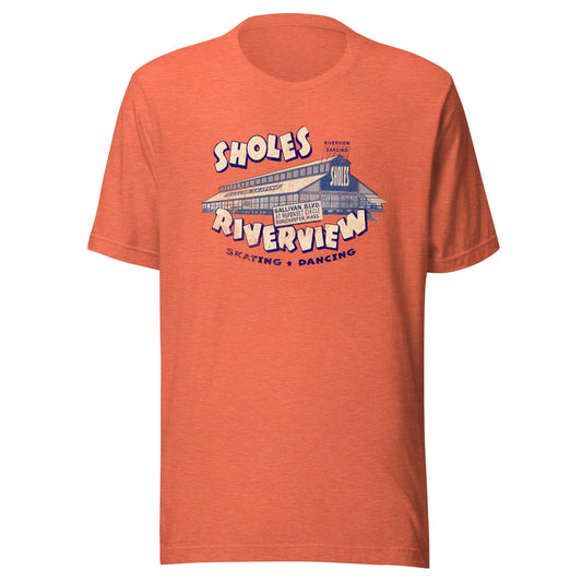 Sholes Riverview T-Shirt - Dorchester, MA | Retro Roller Rink & Dancing Tee