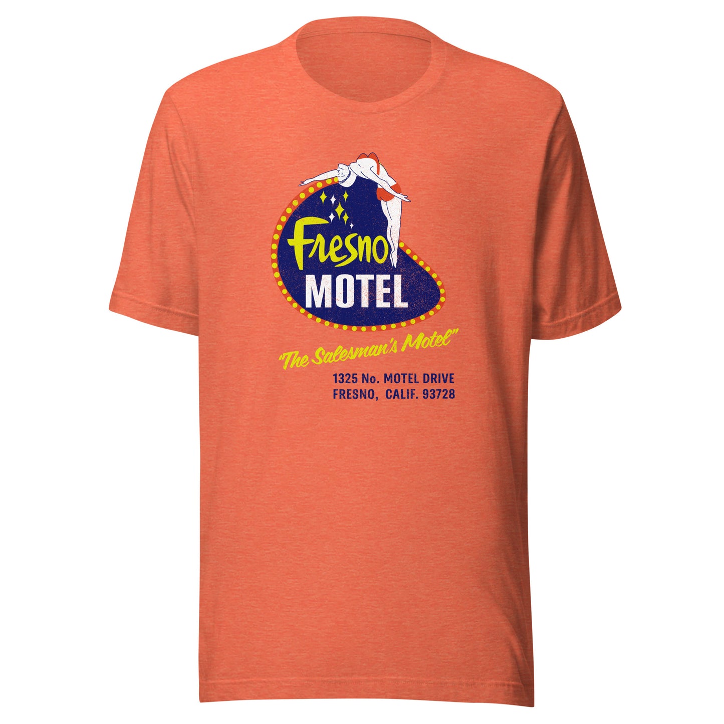 Fresno Motel T-Shirt - Fresno, CA | Retro Funny 50s Vintage Tee