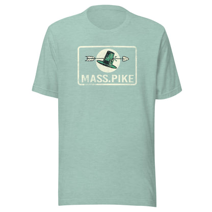 Mass Pike T Shirt - Retro 1960s Massachusetts Highway Sign