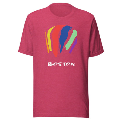 Boston Rainbow Swash T Shirt - Dorchester, MA | Gas Tanks