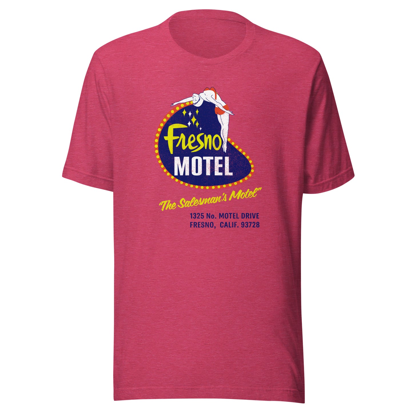 Fresno Motel T-Shirt - Fresno, CA | Retro Funny 50s Vintage Tee