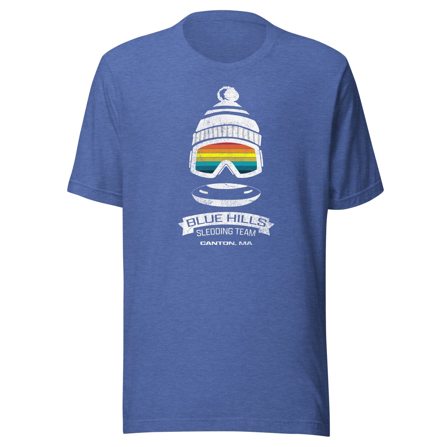 Blue Hills Sledding Team T Shirt - Canton, MA | Mens & Womens Winter Tee