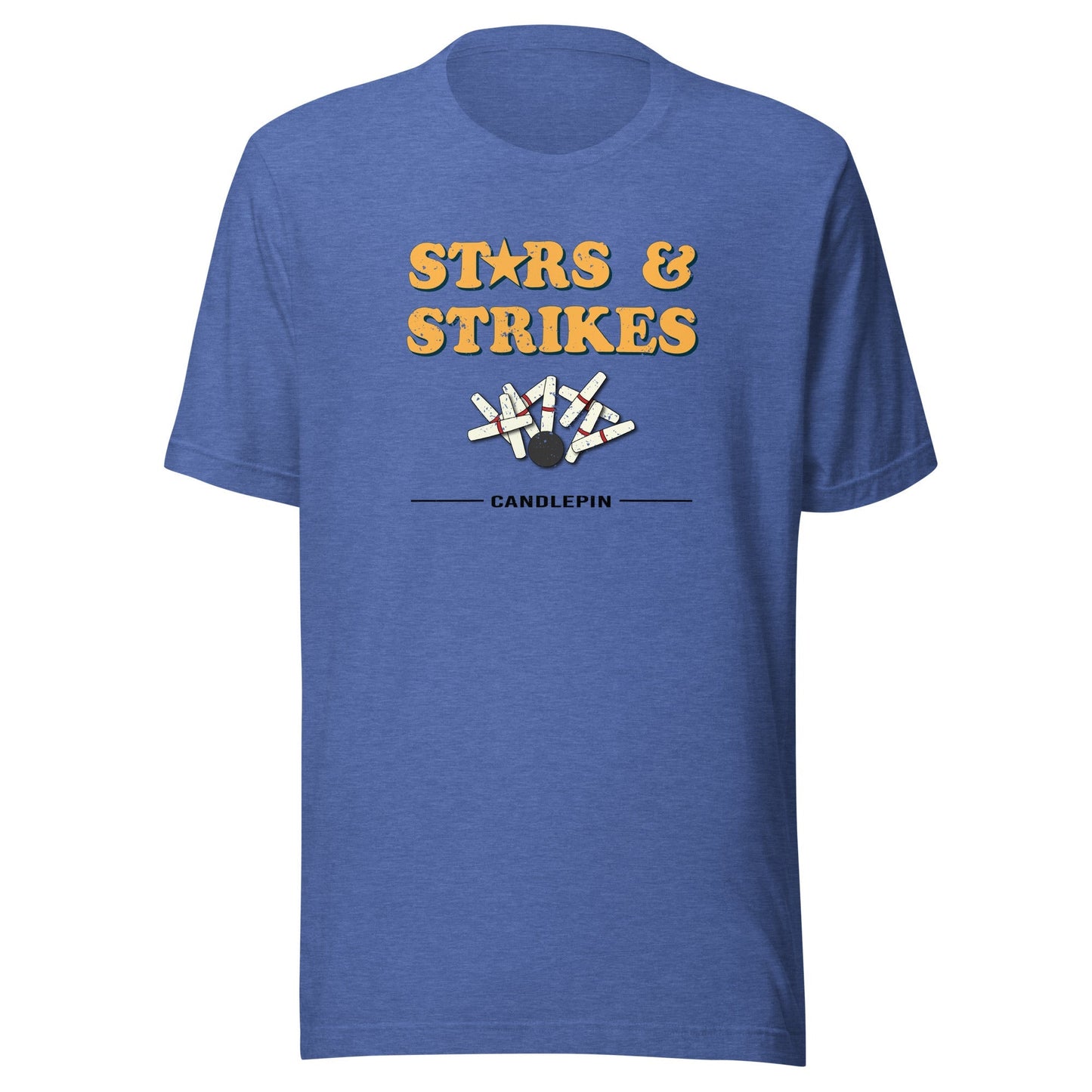 Stars & Strikes T-Shirt - Vintage Candlepin Bowling Graphic Tee