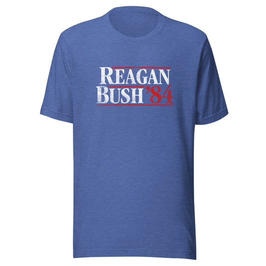 Reagan Bush '84 T-Shirt | Retro Presidential Campaign Vintage Tee