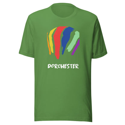 Dorchester Rainbow Swash T Shirt - Boston, MA | Gas Tanks