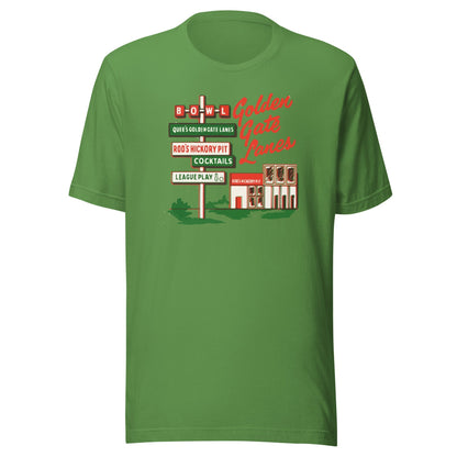 Golden Gate Lanes T-Shirt - San Francisco, CA | Retro Bowling Alley Tee