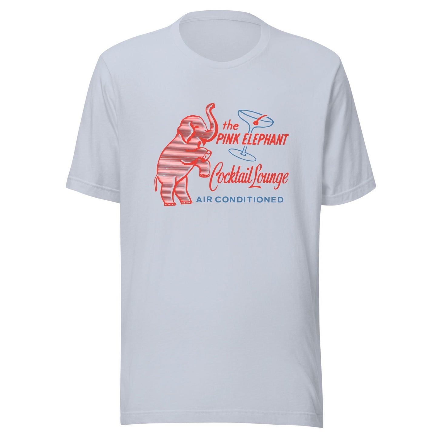 Pink Elephant T-Shirt - Vintage 1950s California Cocktail Lounge Retro T-Shirt