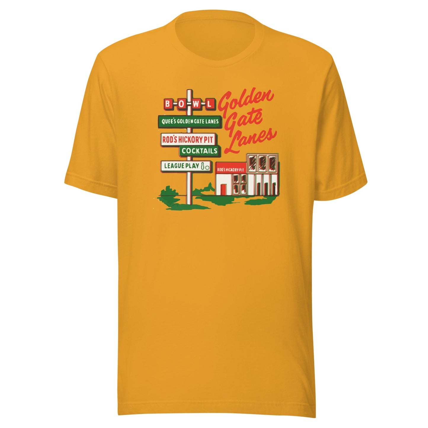 Golden Gate Lanes T-Shirt - San Francisco, CA | Retro Bowling Alley Tee