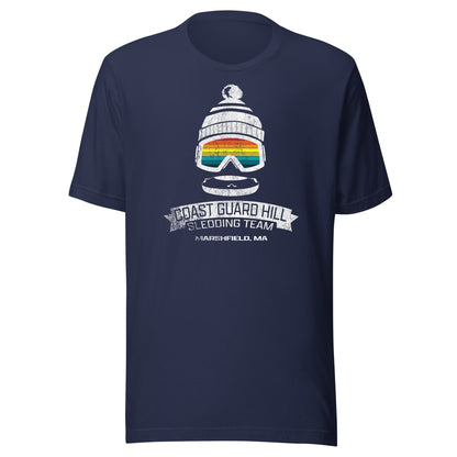 Coast Guard Hill T Shirt - Marshfield, MA | Sledding Team Retro Tee