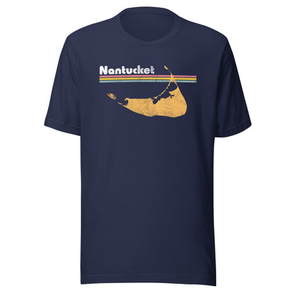 Nantucket T-Shirt - Cape Cod & Islands, MA | Retro Summer Island Tee