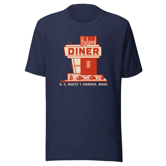 Hyland Diner T-Shirt - Danvers, MA | Retro Route 1 Roadside Diner Tee