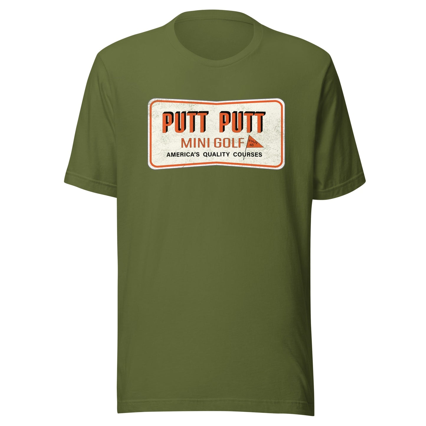 Putt Putt Mini Golf Retro 1980s T-Shirt | Vintage Mens & Womens Old School Tee