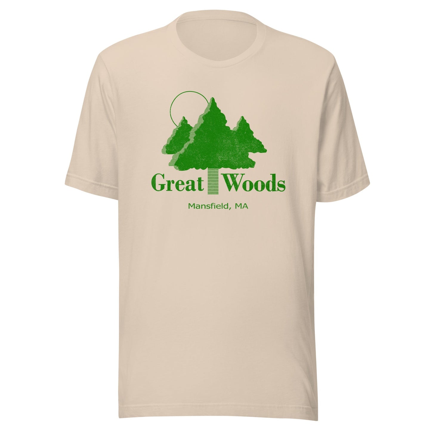 Great Woods T-Shirt - Mansfield, MA | Retro Concert Venue Tee