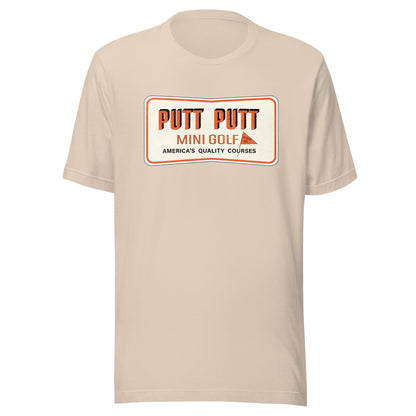 Putt Putt Mini Golf Retro 1980s T-Shirt | Vintage Mens & Womens Old School Tee